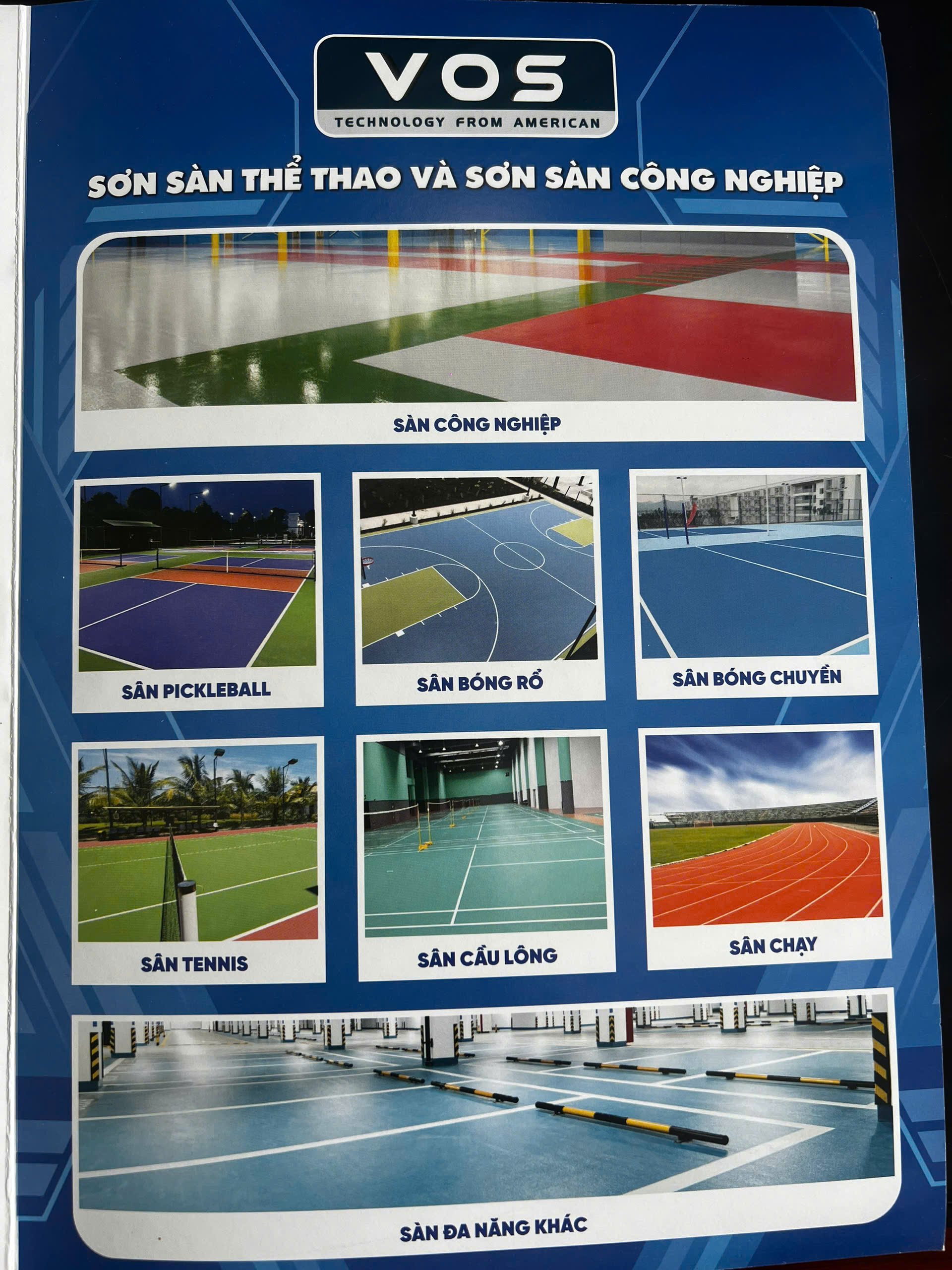 Sơn phủ sàn thể thao VOS - V03 ( 18L)